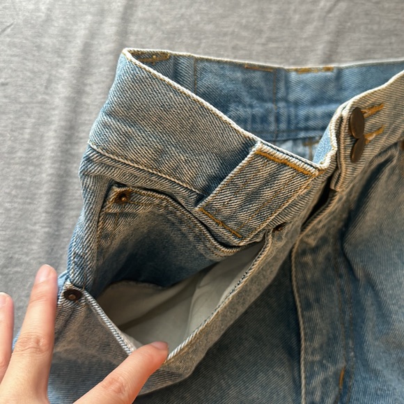 SOLD Vintage Swagger Jeans High Waisted Denim Shorts - Picture 14 of 16